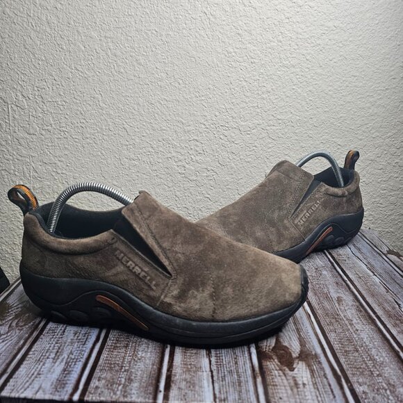 Merrell Other - Merrell Jungle Mocs Mens size 10 Gunsmoke Suede Leather Slip-Ons Moccasins